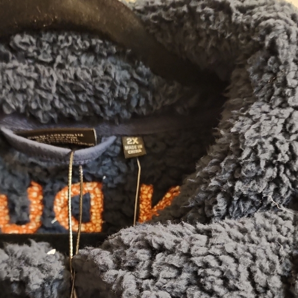 Von Dutch Women's Dark Blue Teddy Jacket - Picture 5 of 6